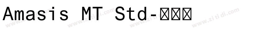 Amasis MT Std字体转换